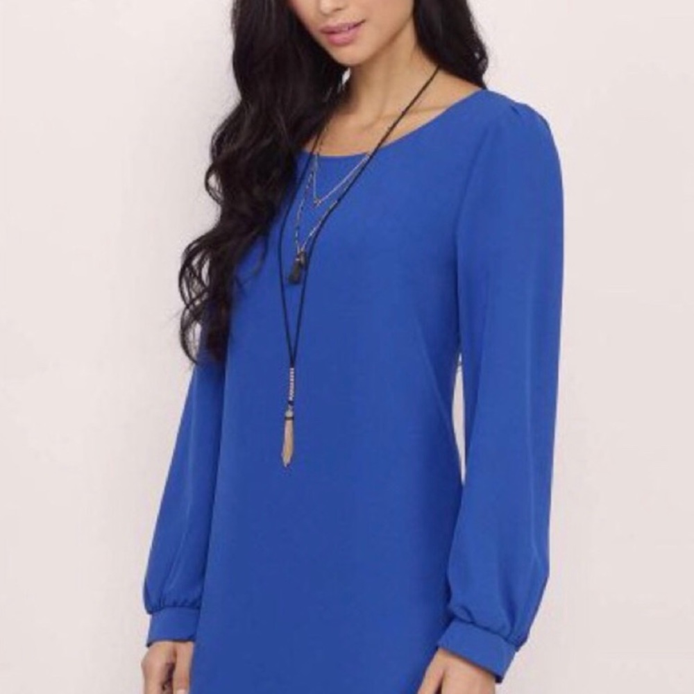 Cobalt Blue Long Sleeve Tobi Dress